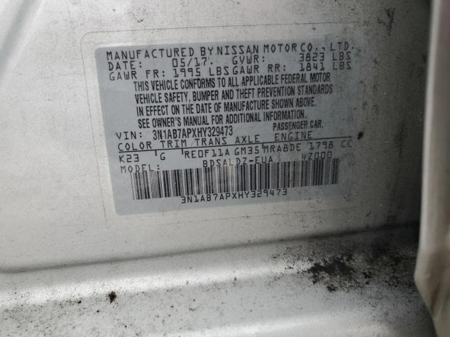 2017 NISSAN SENTRA S - 3N1AB7APXHY329473