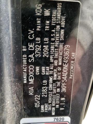 2022 KIA FORTE GT L - 3KPF54AD0NE493679