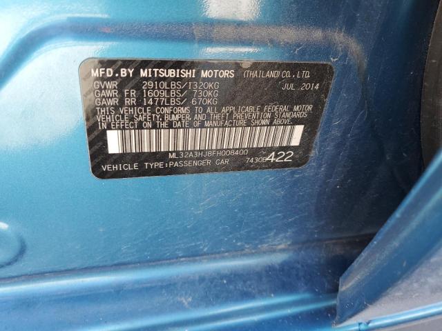 2015 MITSUBISHI MIRAGE DE ML32A3HJ8FH008400