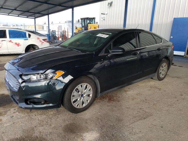 FORD FUSION S 2014 black  gas 3FA6P0G79ER393387 photo #1