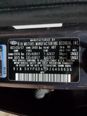 2018 KIA SORENTO LX - 5XYPGDA34JG408636