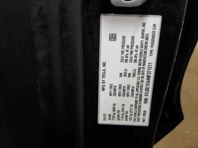 2022 TESLA MODEL 3 - 5YJ3E1EA4NF371211