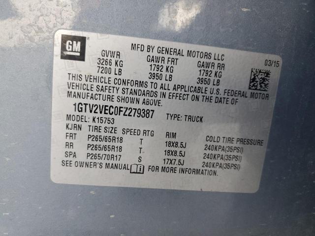 2015 GMC SIERRA K15 - 1GTV2VEC0FZ279387