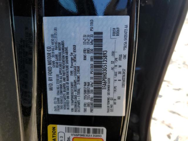 2016 FORD FUSION SE - 1FA6P0HD3G5135893