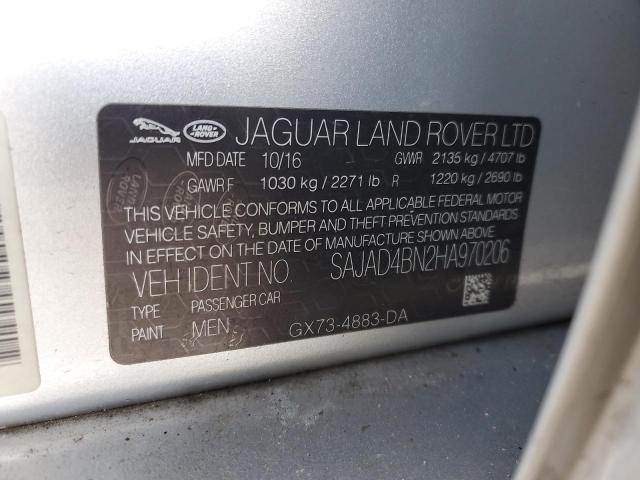 2017 JAGUAR XE PREMIUM SAJAD4BN2HA970206