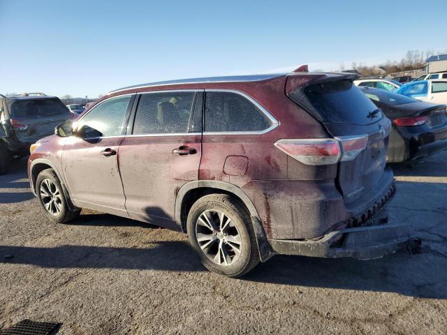2016 TOYOTA HIGHLANDER 5TDJKRFH3GS229392