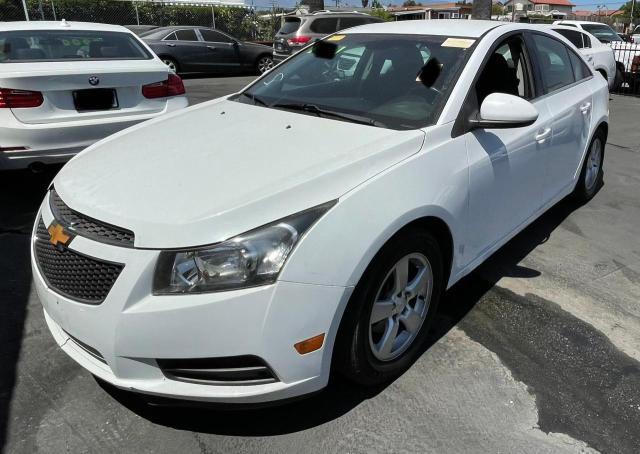 CHEVROLET CRUZE LT 2014 white sedan 4d gas 1G1PC5SB1E7480834 photo #3