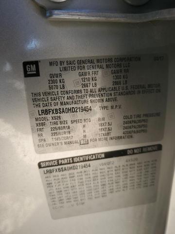 2017 BUICK ENVISION E - LRBFXBSA0HD219454