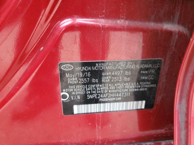 2017 HYUNDAI SONATA SE - 5NPE24AF2HH447311