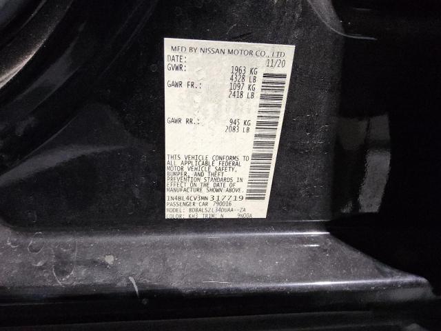 2021 NISSAN ALTIMA SR - 1N4BL4CV3MN317719