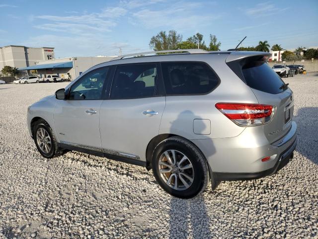 NISSAN PATHFINDER 2014 silver  hybrid engine 5N1CR2MN4EC660287 photo #3