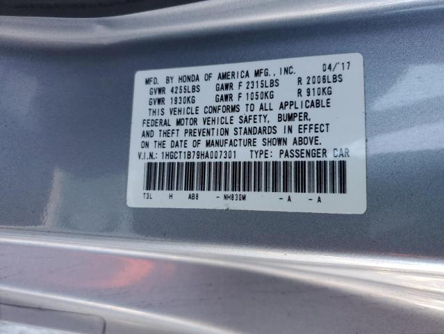 2017 HONDA ACCORD EX - 1HGCT1B79HA007301
