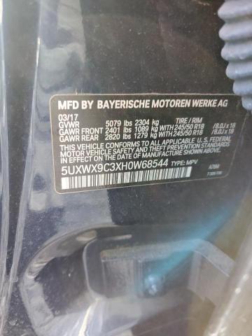2017 BMW X3 XDRIVE2 - 5UXWX9C3XH0W68544
