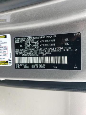 2024 LEXUS NX 250 PRE 2T2GDCAZ0RC008356