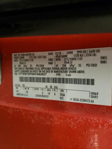 2019 FORD F150 SUPER - 1FTEW1EP0KFA62627