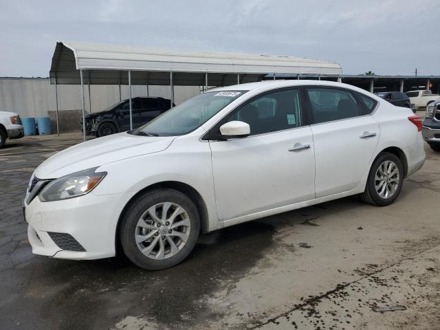 NISSAN SENTRA S 2019 white  gas 3N1AB7AP1KY320040 photo #1