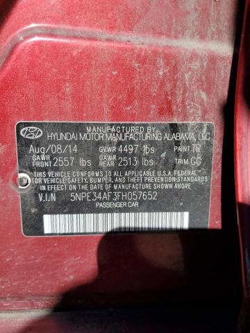 2015 HYUNDAI SONATA SPO - 5NPE34AF3FH057652