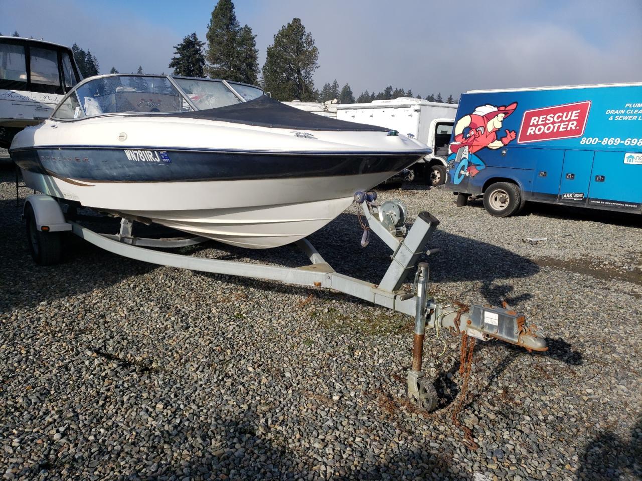  Salvage Bayliner Boat W Trl