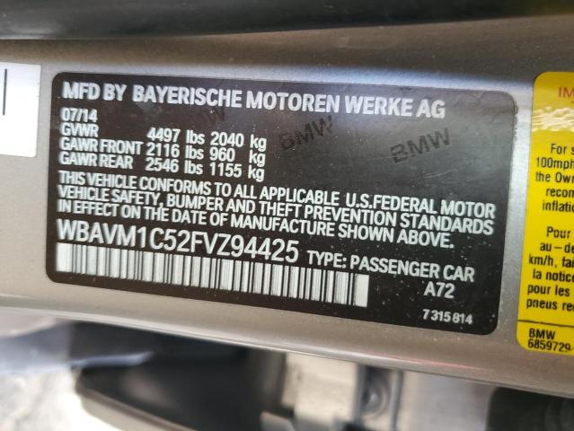 2015 BMW X1 SDRIVE2 - WBAVM1C52FVZ94425