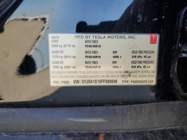 2015 TESLA MODEL S 60 5YJSA1S15FF080696