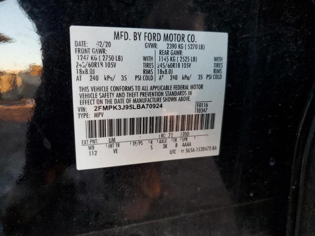 2020 FORD EDGE SEL - 2FMPK3J95LBA70924