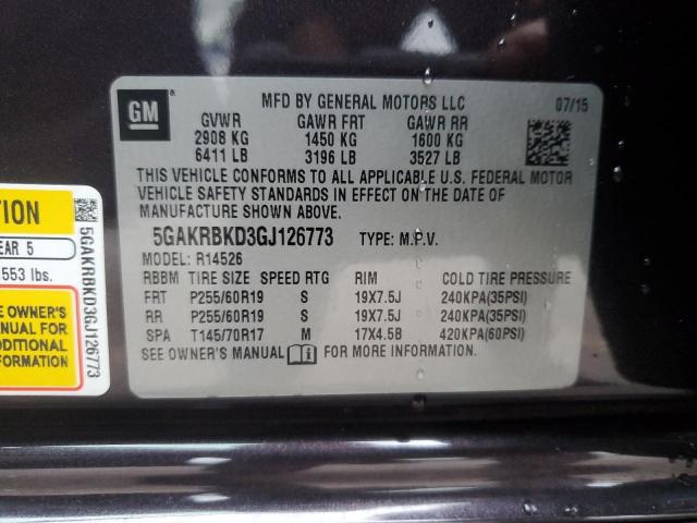 2016 BUICK ENCLAVE - 5GAKRBKD3GJ126773