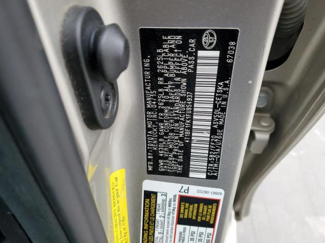 2015 TOYOTA CAMRY LE - 4T1BF1FK1FU954937