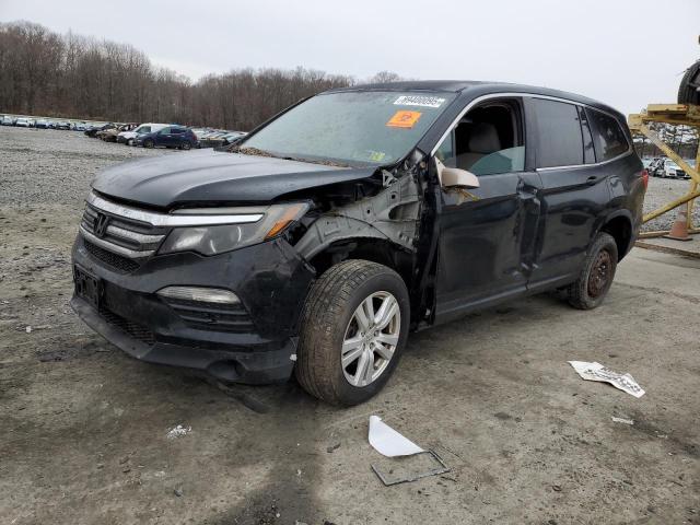 HONDA PILOT LX 2016 black 4dr spor gas 5FNYF6H11GB049138 photo #1