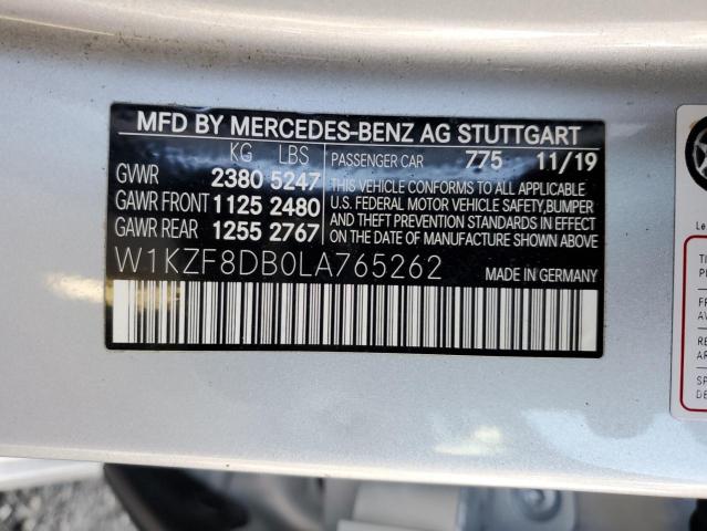 2020 MERCEDES-BENZ E 350 - W1KZF8DB0LA765262