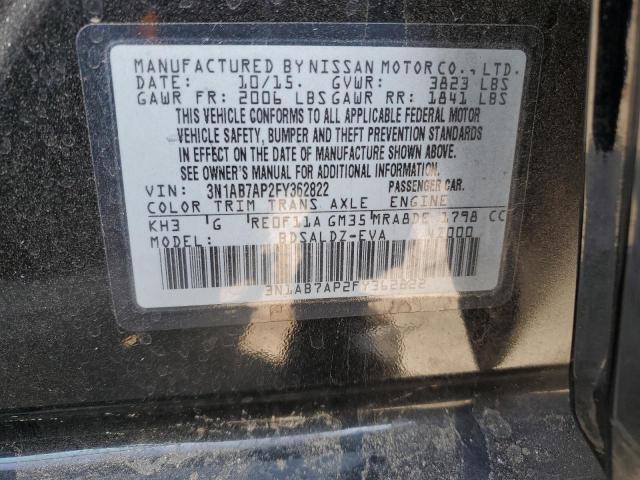 2015 NISSAN SENTRA 3N1AB7AP2FY362822