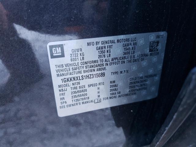 2017 GMC ACADIA DEN - 1GKKNXLS1HZ315689