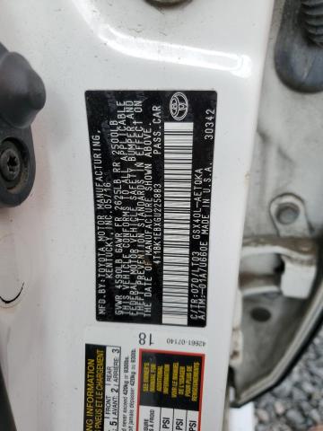 2016 TOYOTA AVALON XLE 4T1BK1EBXGU225883