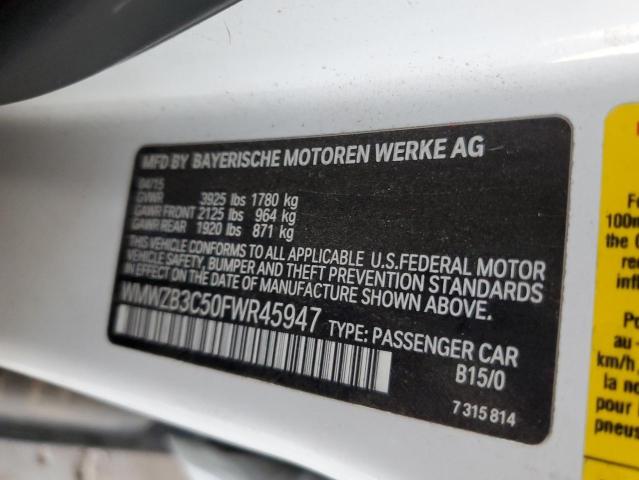 2015 MINI COOPER COU - WMWZB3C50FWR45947