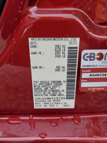 2021 NISSAN ALTIMA SL - 1N4BL4EV4MN419799