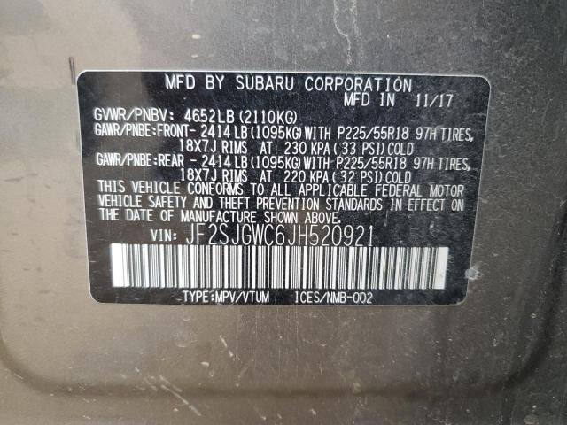 2018 SUBARU FORESTER 2 - JF2SJGWC6JH520921