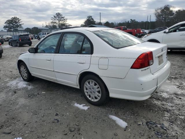 HONDA CIVIC LX 2005 white  gas 2HGES16595H630757 photo #3