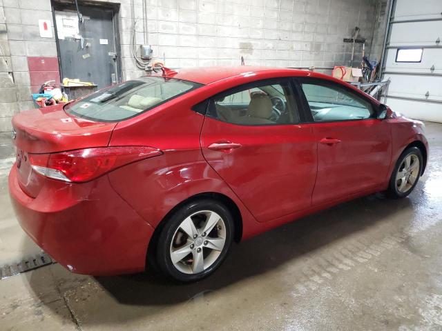 HYUNDAI ELANTRA GL 2013 red sedan 4d gas KMHDH4AE8DU768797 photo #4