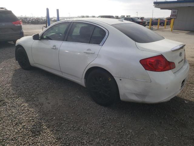 INFINITI G37 2012 white  gas JN1CV6AR9CM976079 photo #3