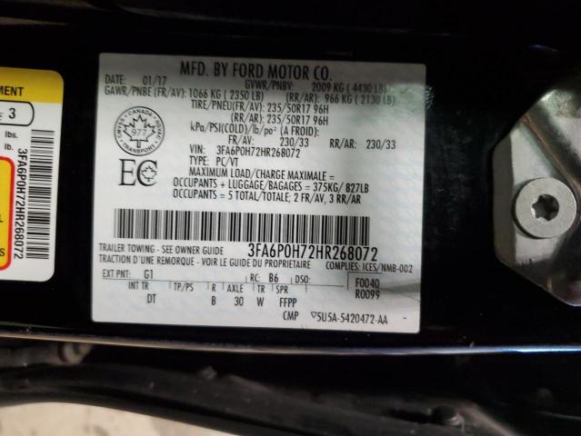 2017 FORD FUSION SE - 3FA6P0H72HR268072