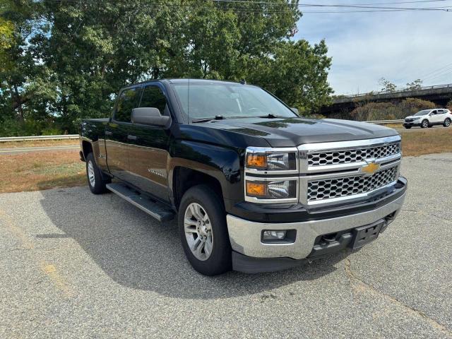 CHEVROLET SILVERADO 2014 blue crew pic gas 3GCUKREH3EG566168 photo #1