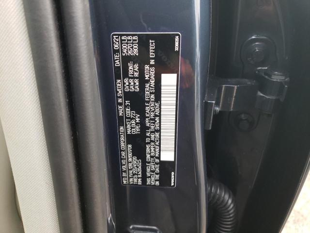2022 VOLVO XC60 B5 IN YV4L12RL9N1901708