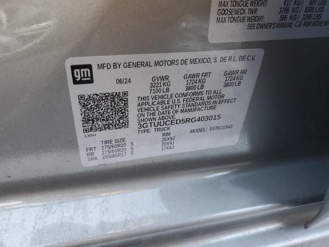 2024 GMC SIERRA K15 - 3GTUUCED5RG403015