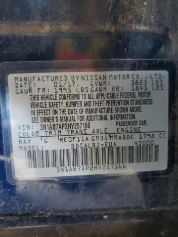 2017 NISSAN SENTRA S - 3N1AB7AP2HY257166