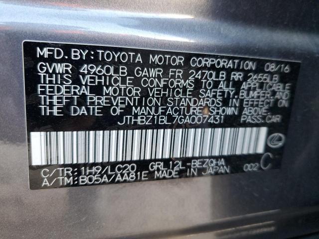 2016 LEXUS GS 350 BAS - JTHBZ1BL7GA007431