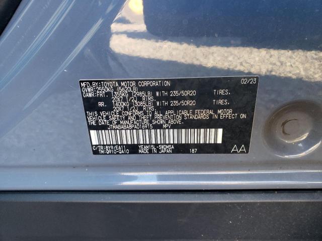 2023 SUBARU SOLTERRA P JTMABABA8PA016915