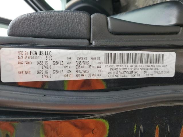 2016 JEEP GRAND CHER - 1C4RJFAG8GC436333