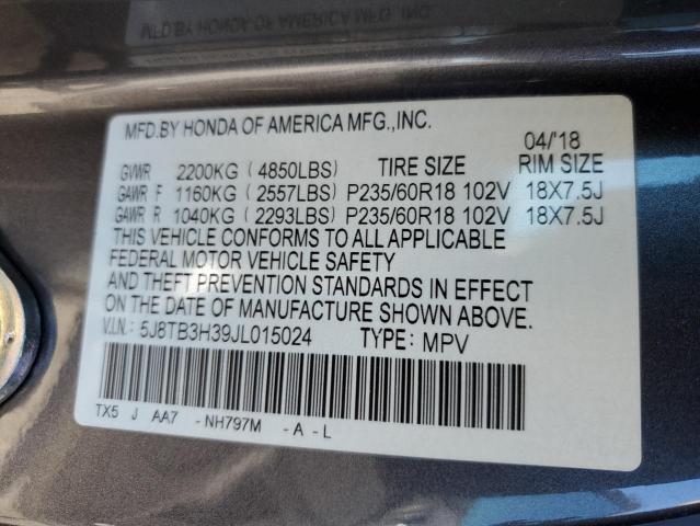 2018 ACURA RDX - 5J8TB3H39JL015024