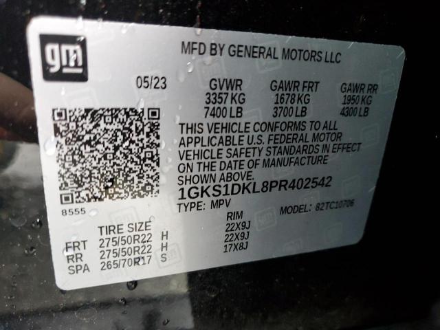 2023 GMC YUKON 1GKS1DKL8PR402542