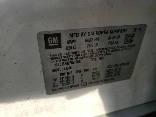 2015 BUICK ENCORE CON - KL4CJBSB2FB212667