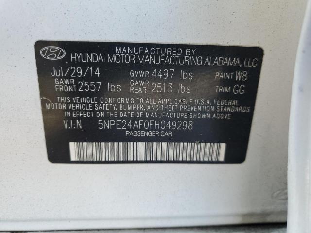 2015 HYUNDAI SONATA SE - 5NPE24AF0FH049298